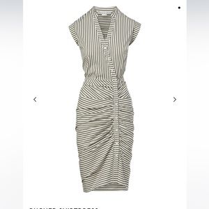 Veronica Beard Ruched Shirt dress